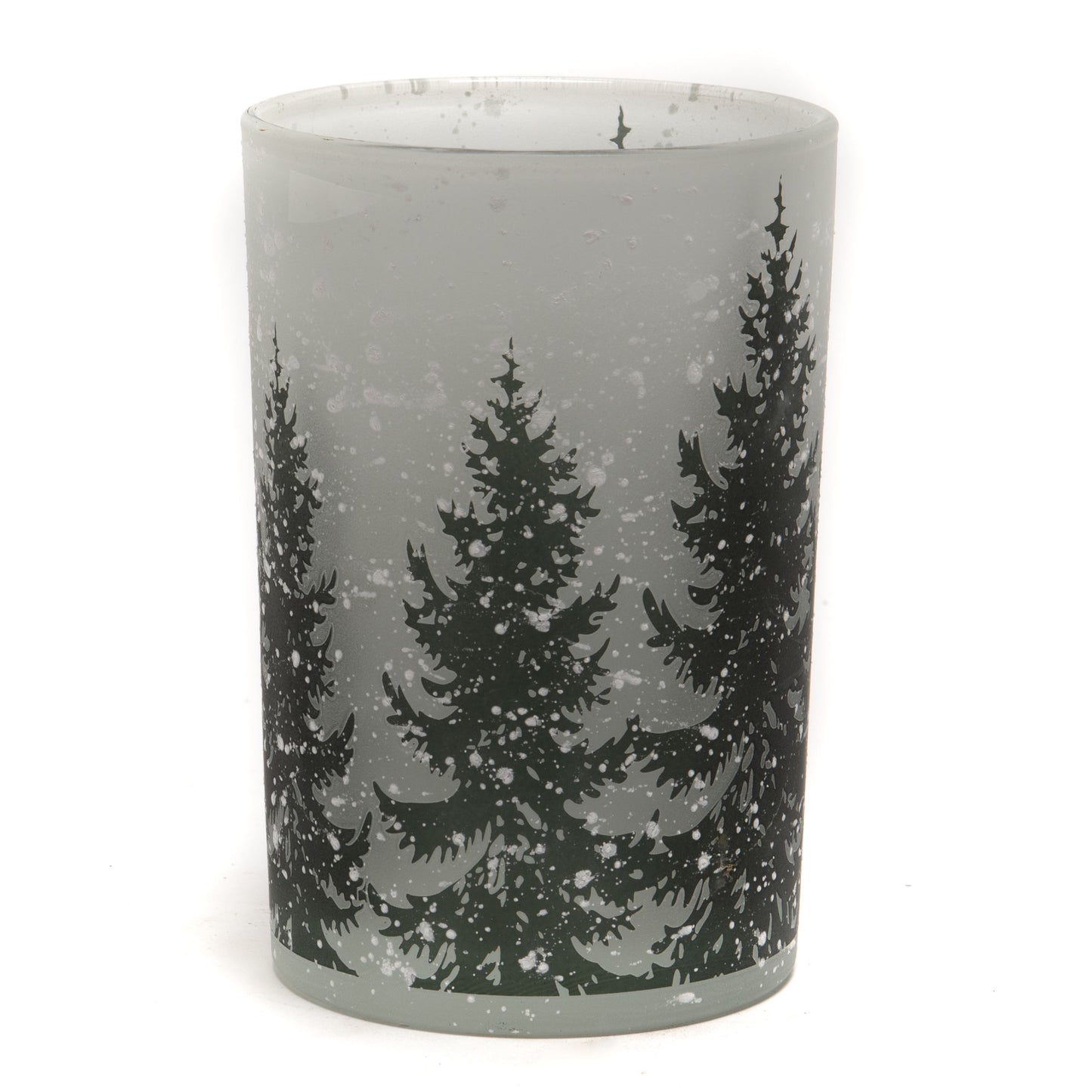 Photophore Sapins eneigés vert