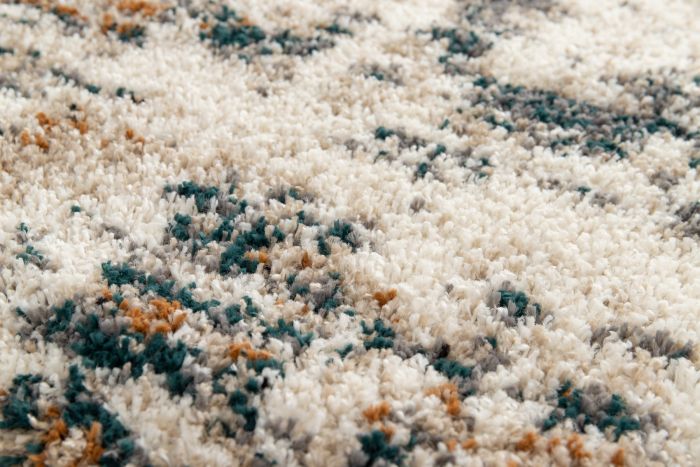 Tapis abstrait doux beige multicolore 200x290