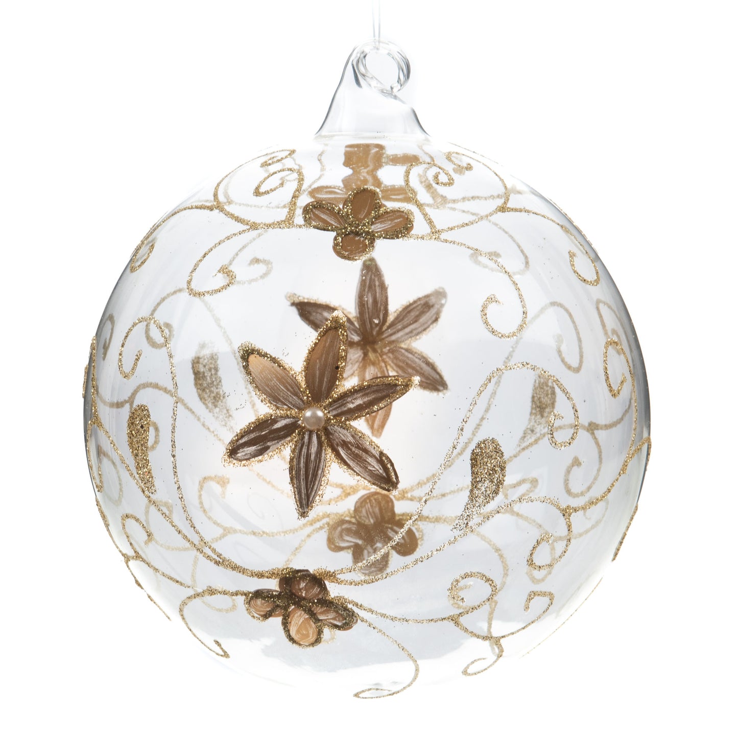 Boule de Noel doré diam 15cm