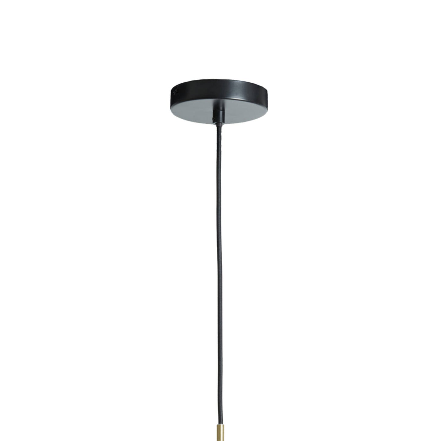Lampe à suspension bronze antique + verre fumé SOLNA