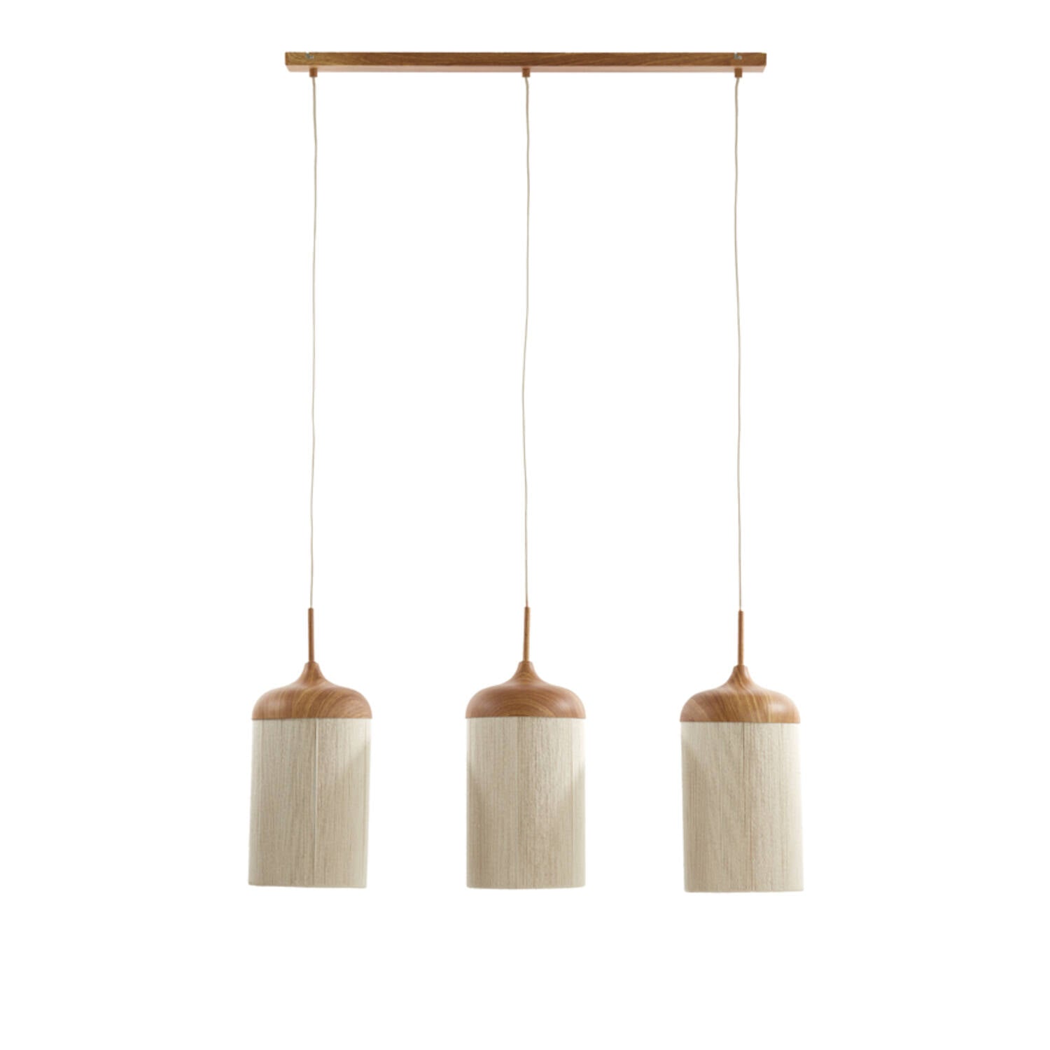 Lampe à suspension, design cage, bois, L 100 cm, MINA | ETC Shop Lampe à suspension, design cage, bois, L 100 cm, MINA | ETC Shop
