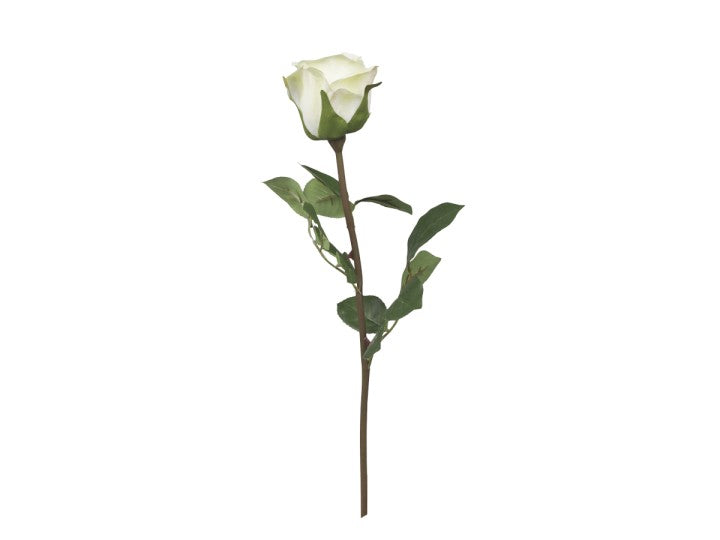 Fleur Rose H40 cm blanc