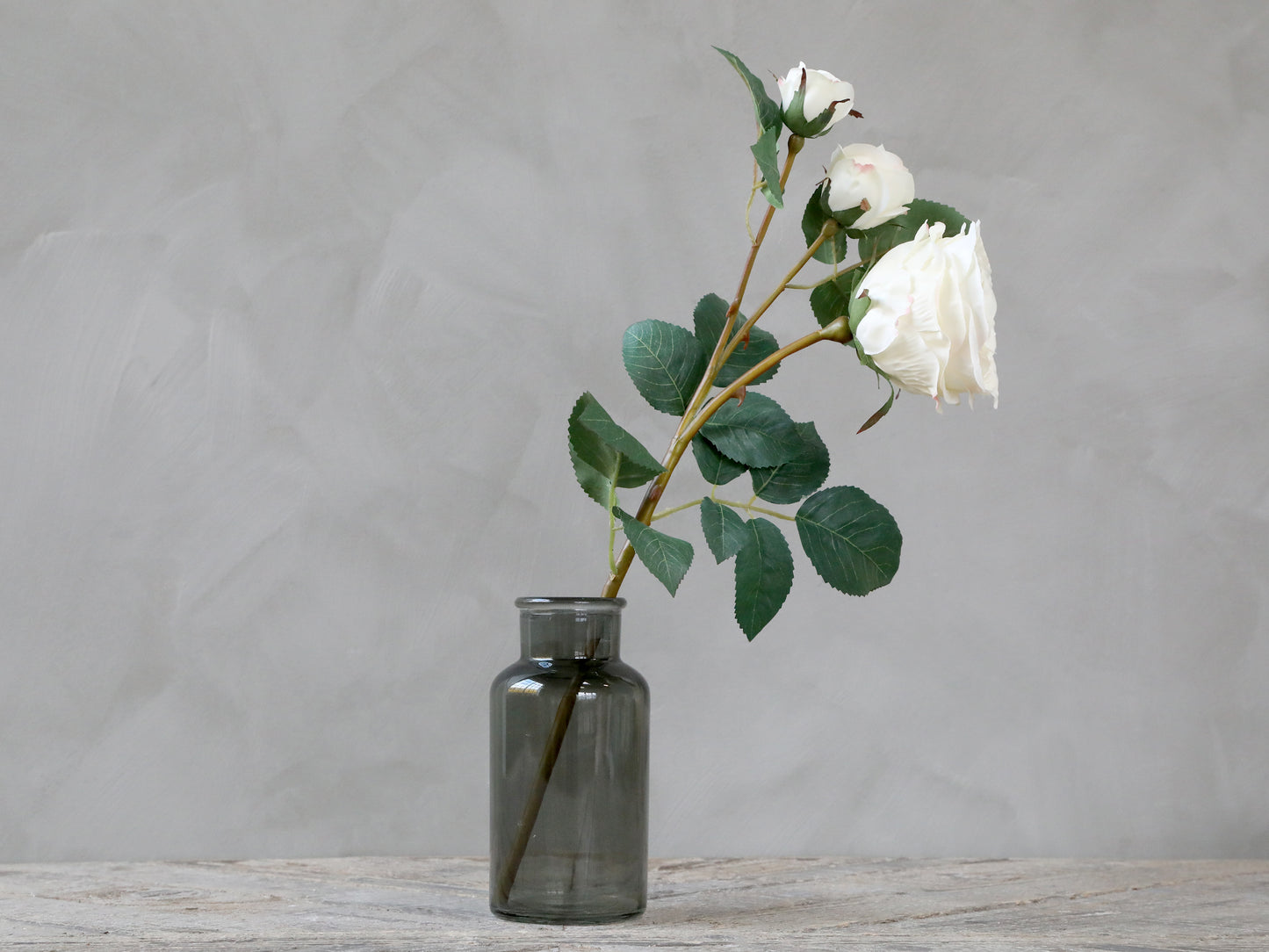Fleur rose blanc
