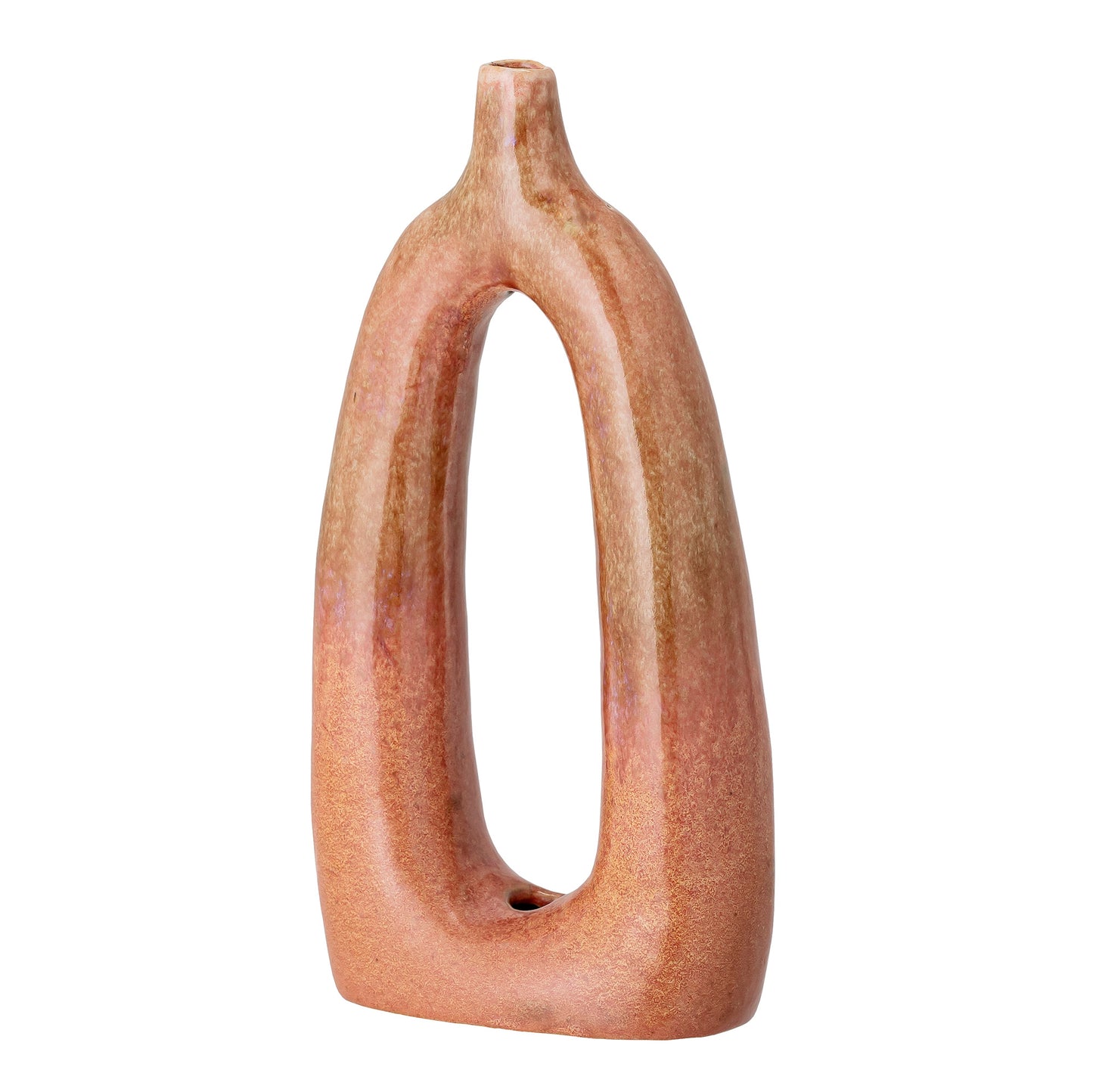 Baldrian Vase déco, Orange, Grès