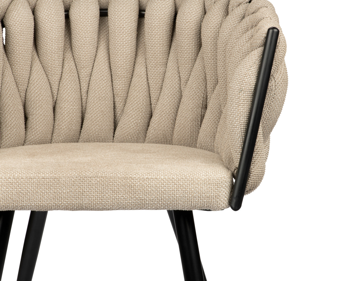 Chaise waves Sable