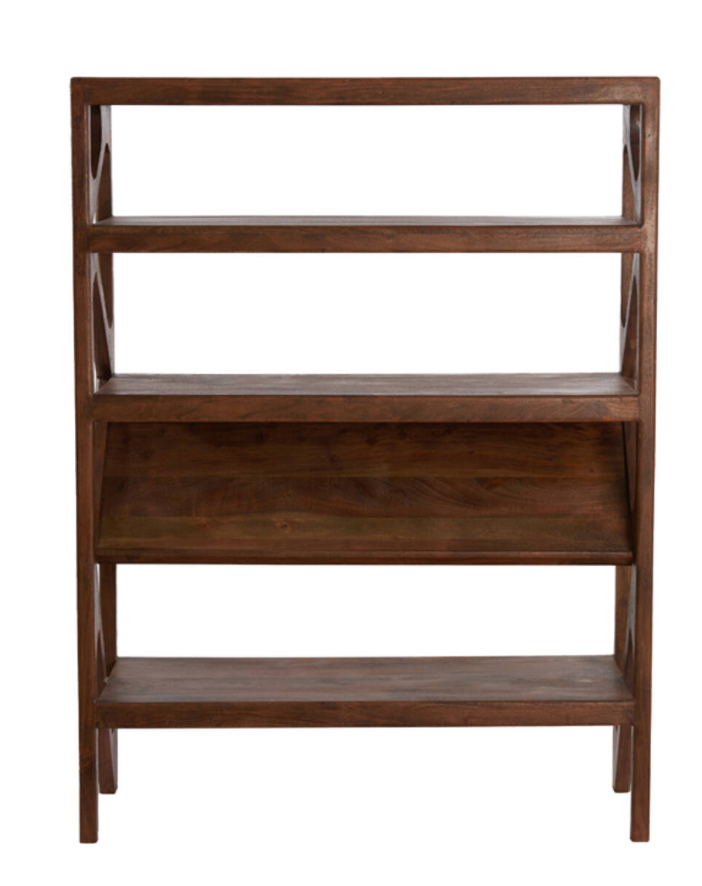 Meuble ouvert 120x40x160 cm YUKI bois d'acacia