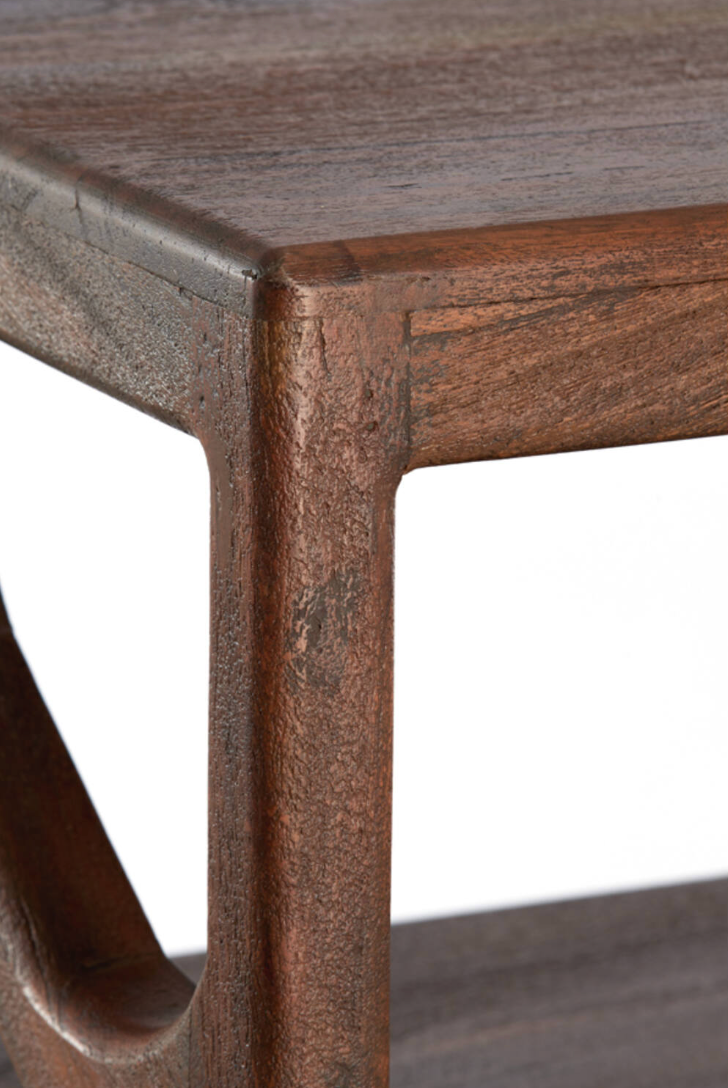 Meuble ouvert 120x40x160 cm YUKI bois d'acacia