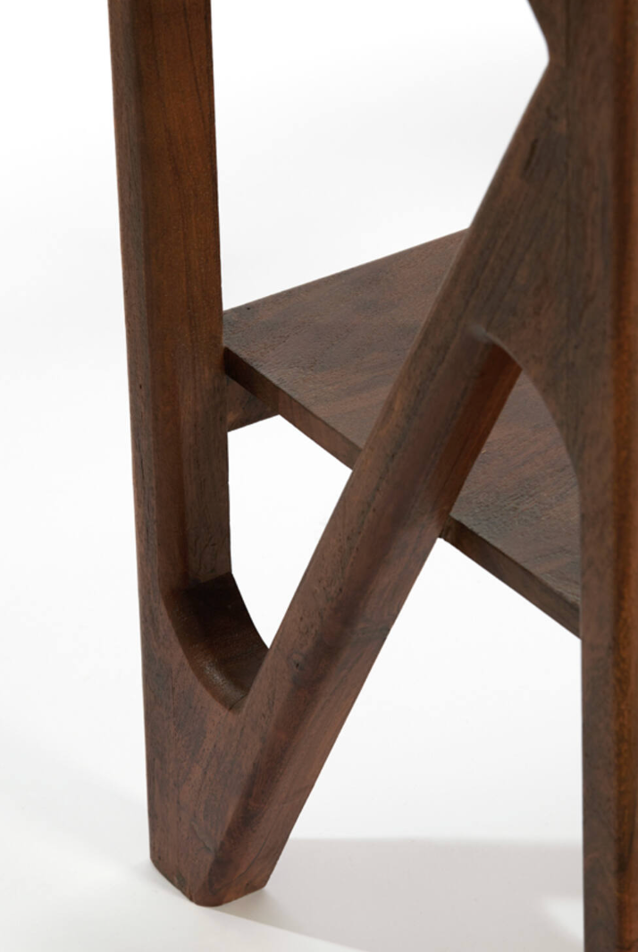 Meuble ouvert 120x40x160 cm YUKI bois d'acacia
