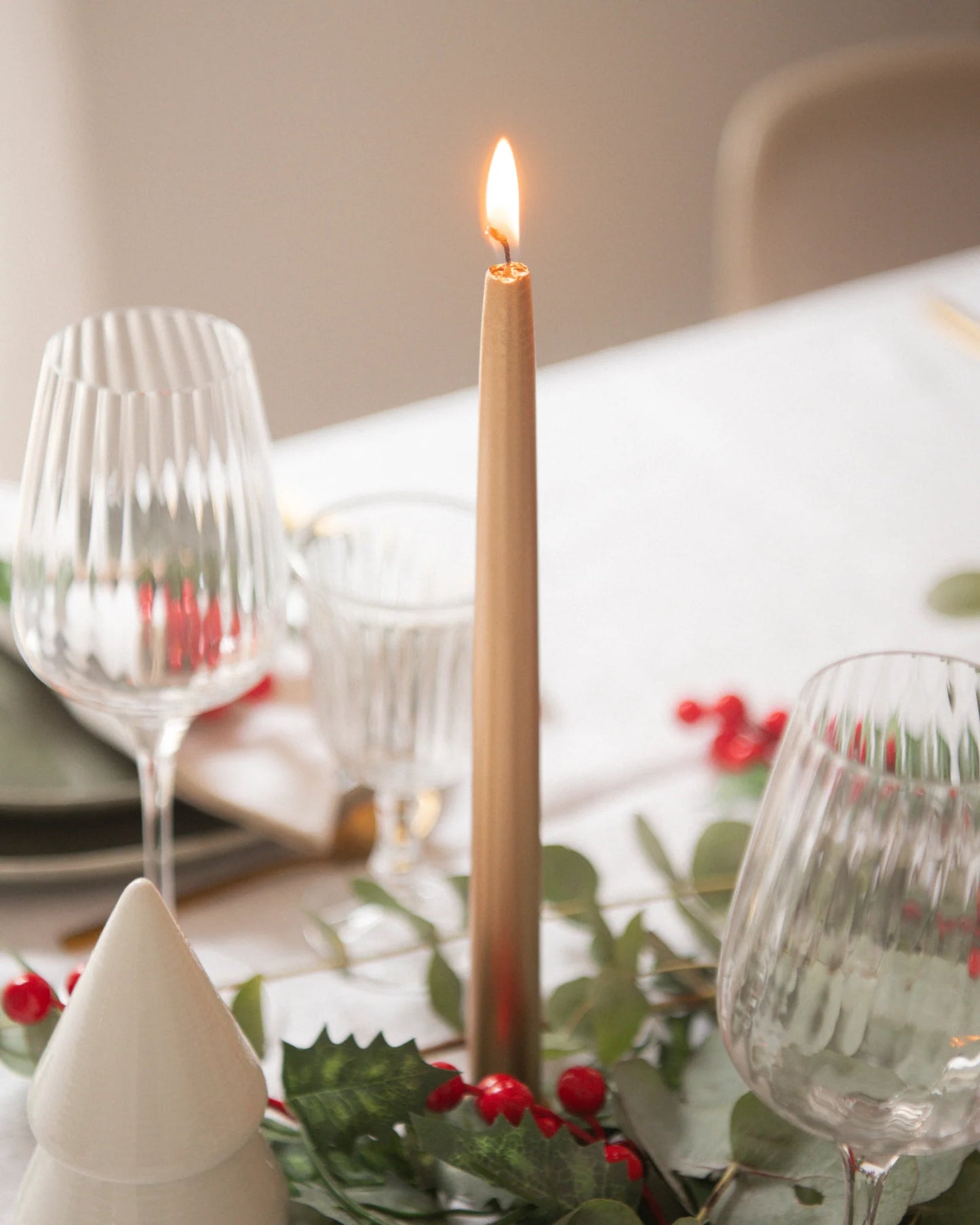 trio de Bougies flambeau argent