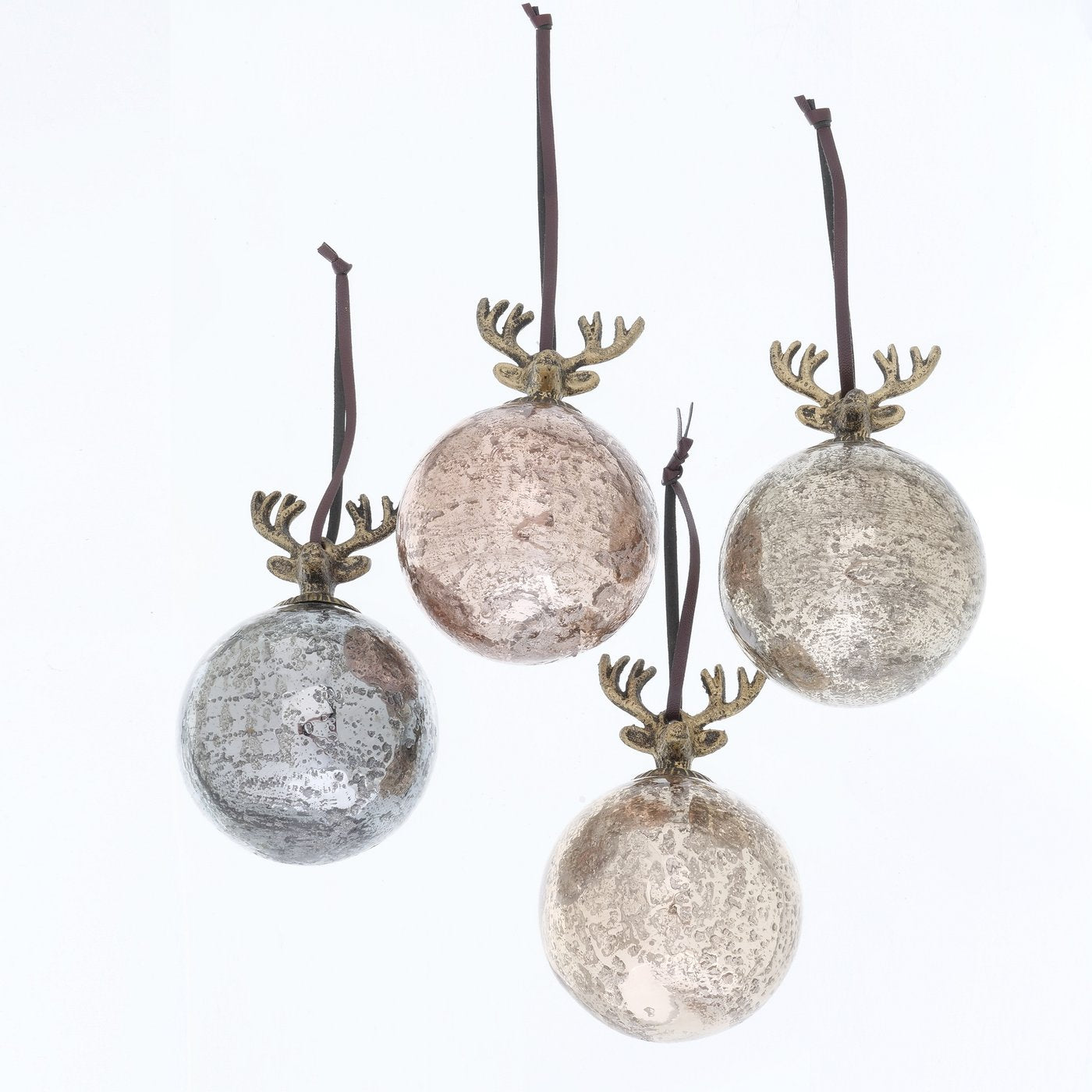 BOULE DE NOEL CERF LAITON