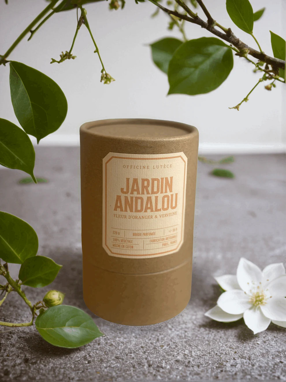 Bougie Parfumée Jardin Andalou - Fleur d'Oranger & Verveine