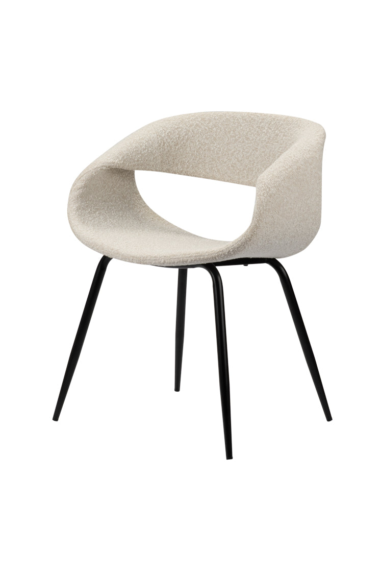 Chaise Baleine blanc perle
