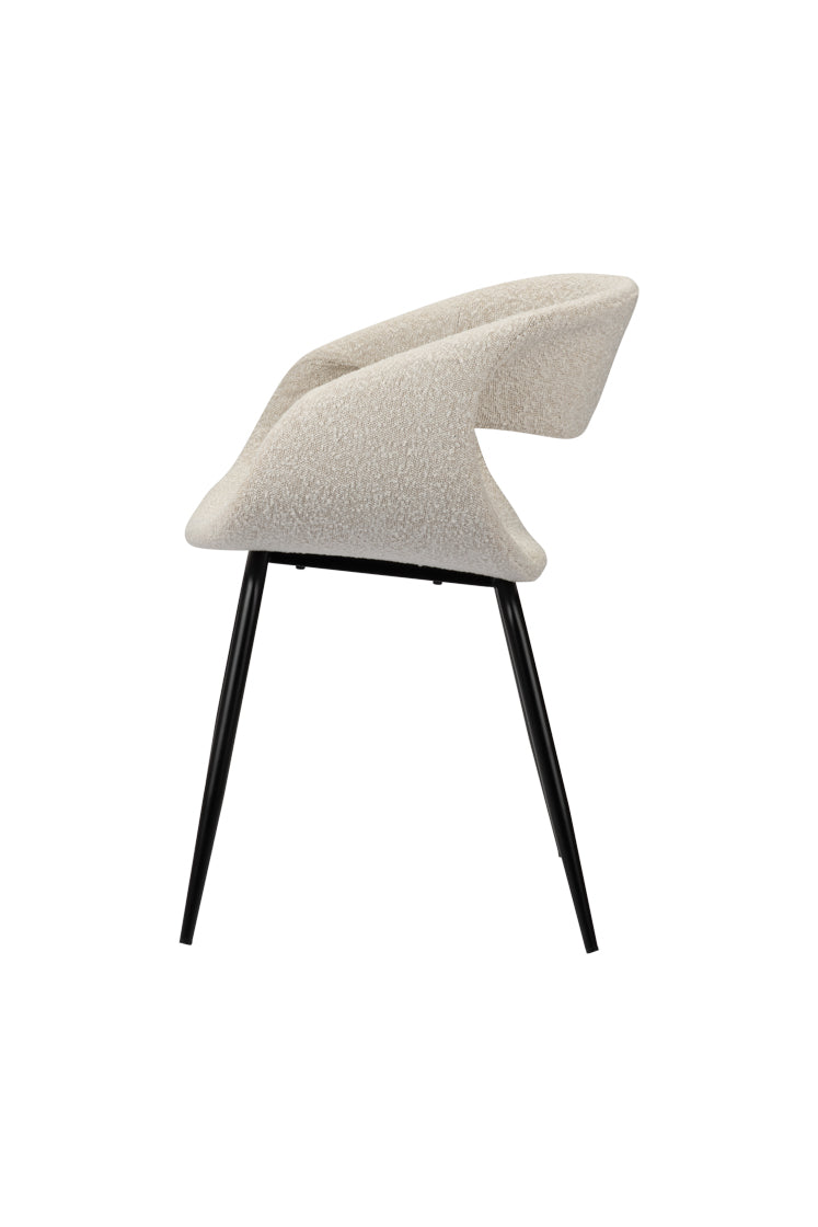 Chaise Baleine blanc perle