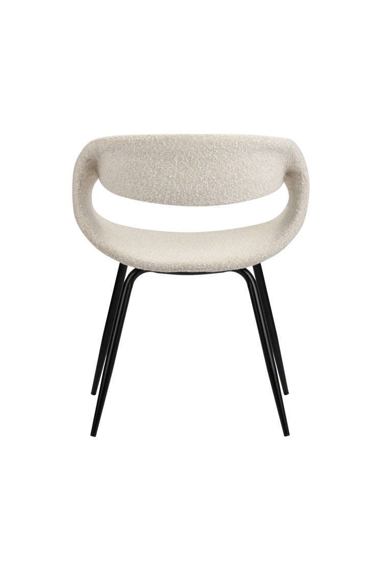 Chaise Baleine blanc perle