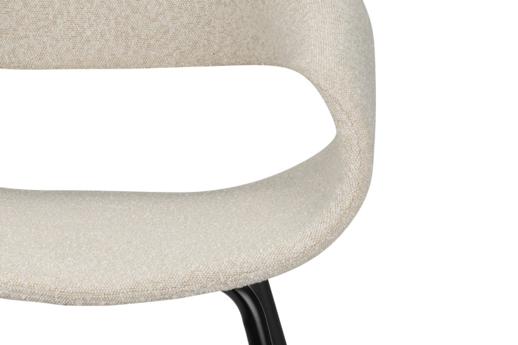 Chaise Baleine blanc perle