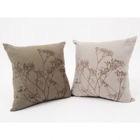 Duo de coussins AGREABLE kaki 45x45cm