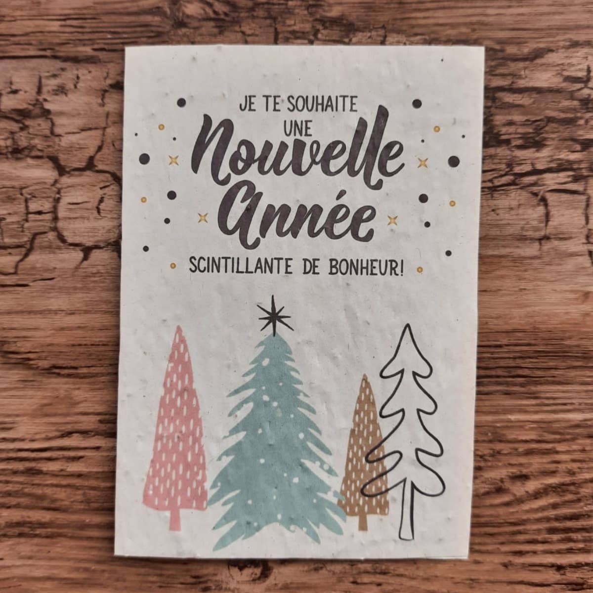 Carte à planter - Je te souhaite une nouvelle année