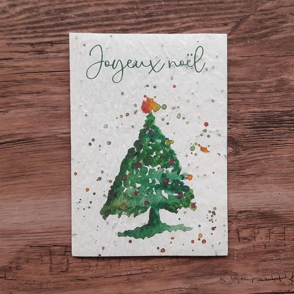 Carte à planter - Joyeux Noël (sapin)