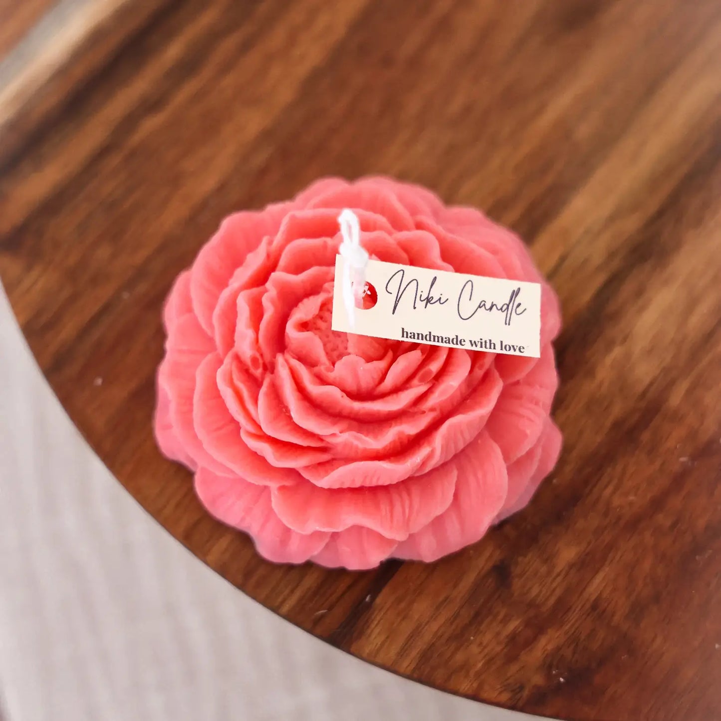 BOUGIE FORME PIVOINE