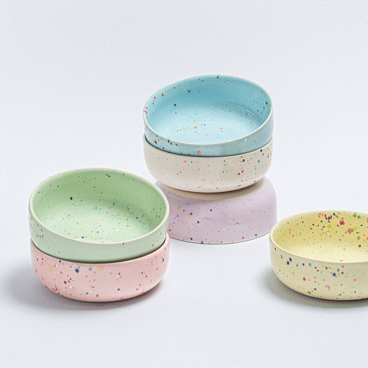 Nouveau bol de fête 19 cm - Mélange de 6 pièces