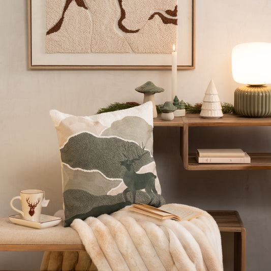 Coussin luxe Cerf