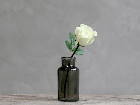 Fleur Rose H40 cm blanc