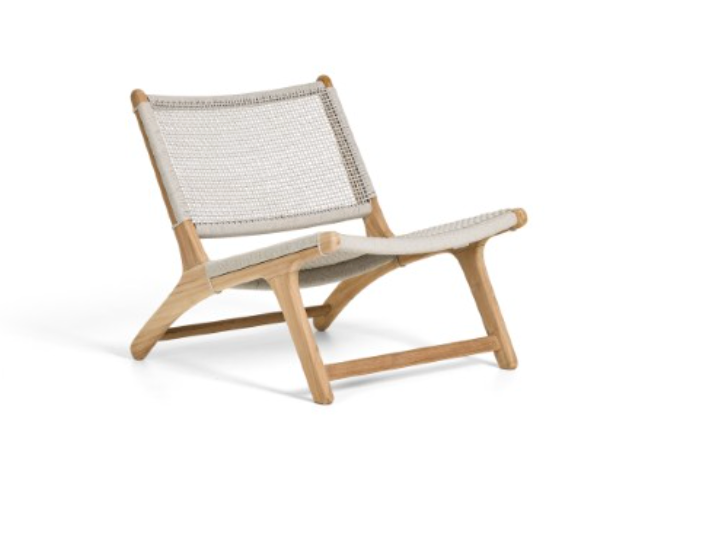 koozy lounge chair teak naturel