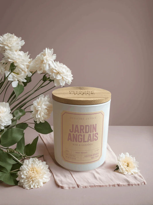 Bougie Parfumée Jardin Anglais  - Rose & Gardénia