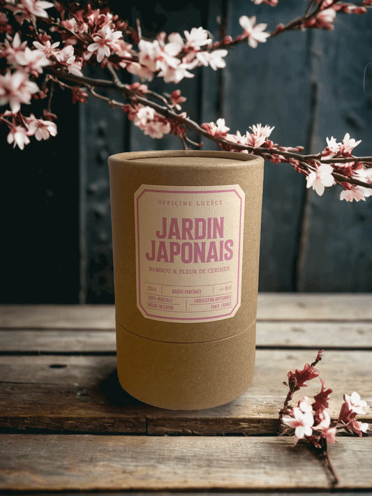 Bougie Parfumée Jardin Japonais  -Bambou & Fleur de Cerisier