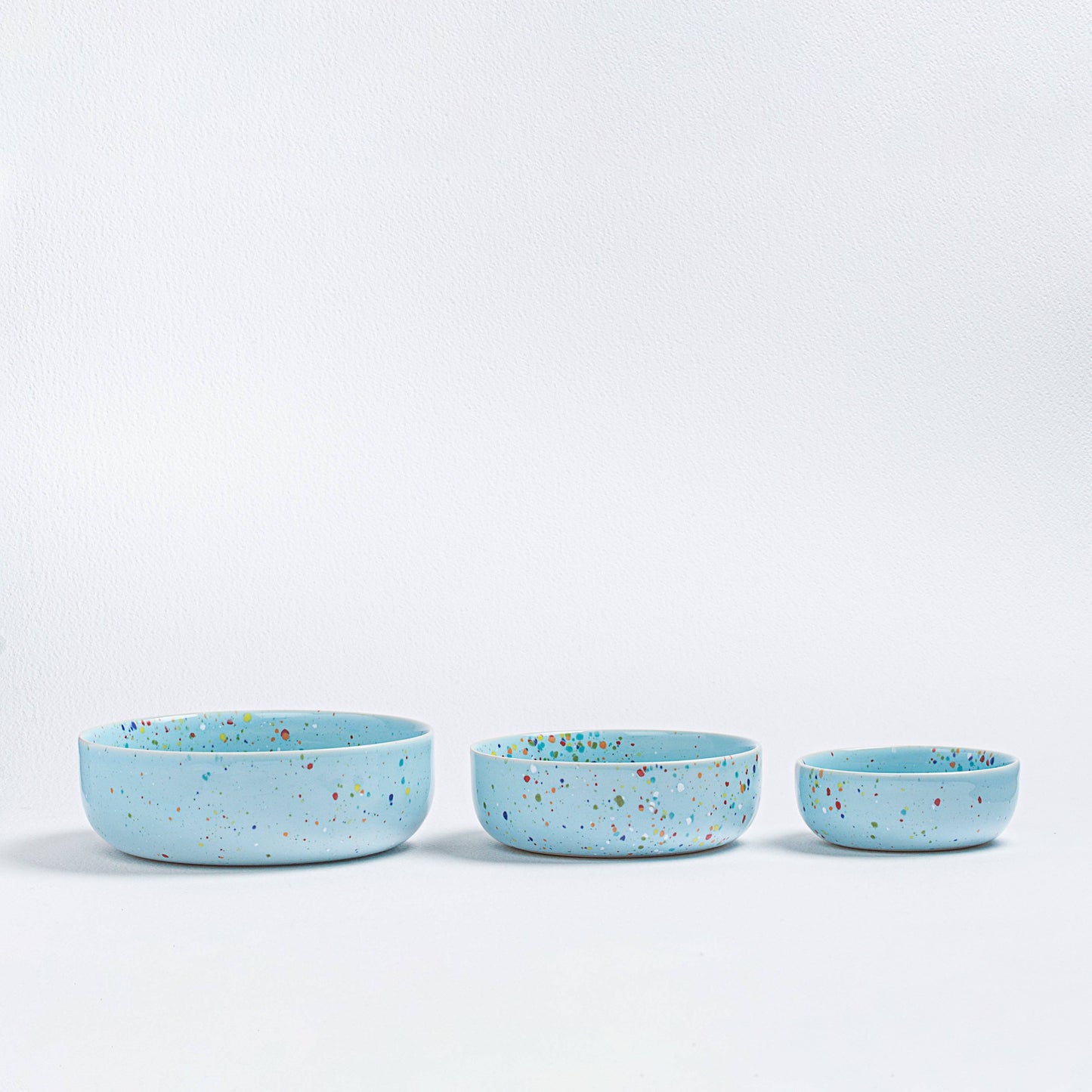 New Party Bowl Trilogy Set 3 pièces bleu