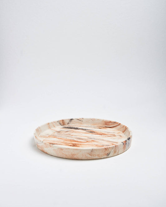 Plateau rond en marbre 28 cm